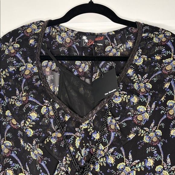 The Kooples Dark Floral Long Sleeve Dress - Picture 6 of 13